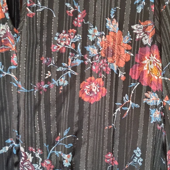 Xhilaration Dresses Xhilaration Black Floral Long Sleeve Dress